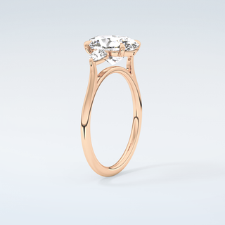 2.0 CT Oval Cut Three Stone Moissanite Engagement Ring 12