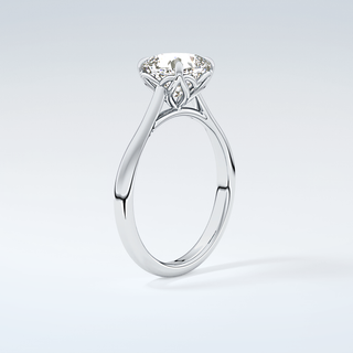 2.0 CT Cushion Cut Solitaire Style Moissanite Engagement Ring 18