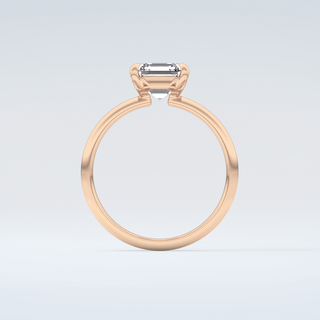 2.0 CT Asscher Cut Solitaire Style Moissanite Engagement Ring 8