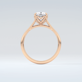 2.0 CT Cushion Cut Solitaire Style Moissanite Engagement Ring 8