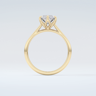 1.5 CT Marquise Cut Solitaire Style Moissanite Engagement Ring 2