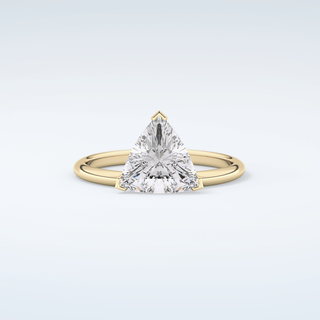 1.5 CT Trillion Cut Solitaire Moissanite Engagement Ring 1