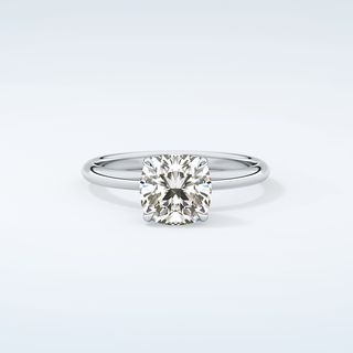 2.0 CT Cushion Cut Solitaire Moissanite Engagement Ring 13