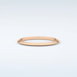 Knife Edge Shank Wedding Band 7