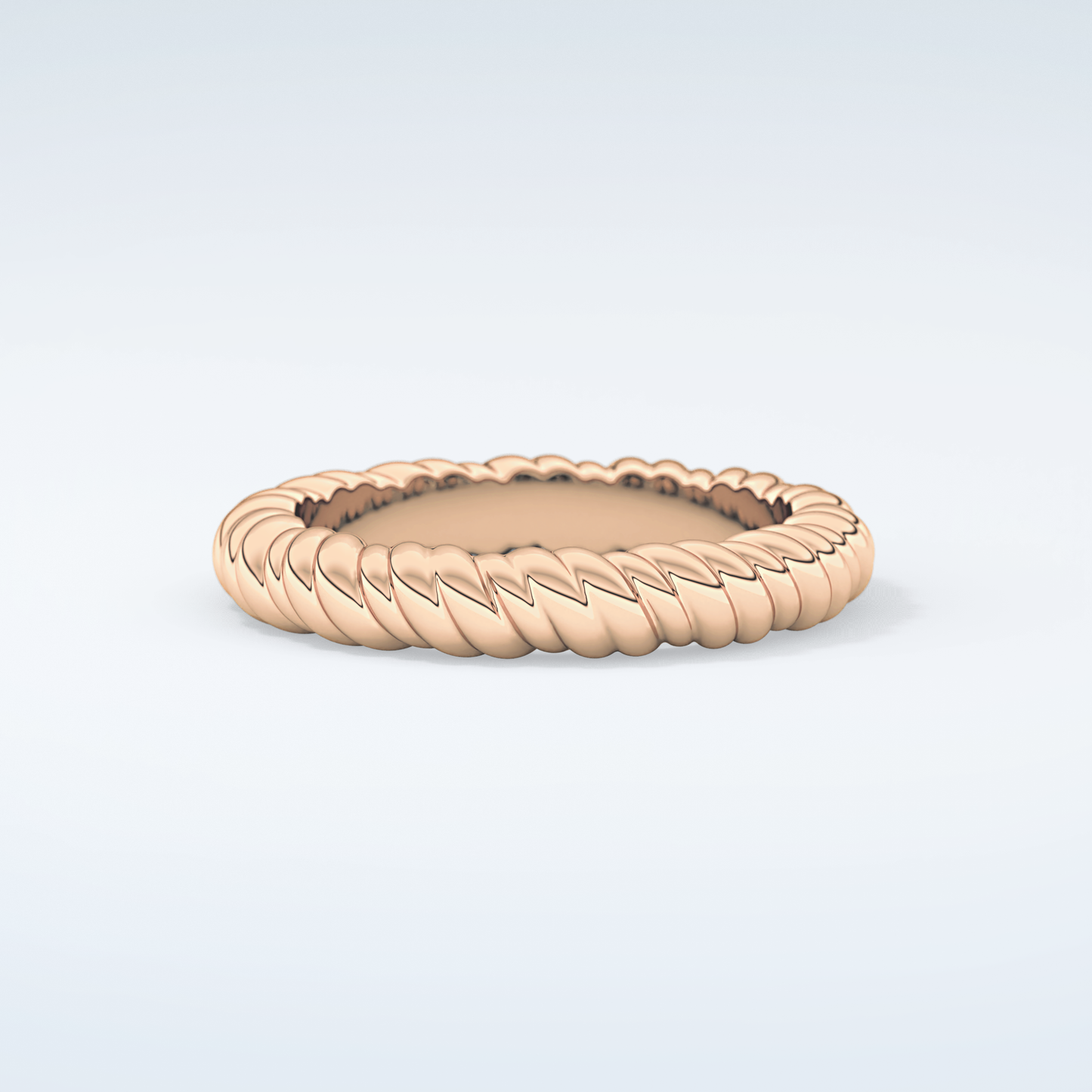 Gold Rope - Twisted Shank Wedding Band