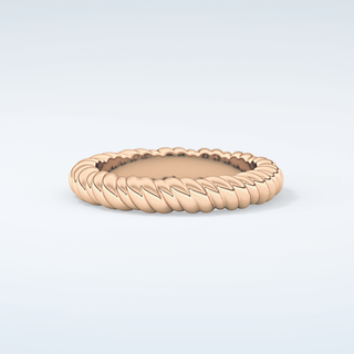 Gold Rope - Twisted Shank Wedding Band 7