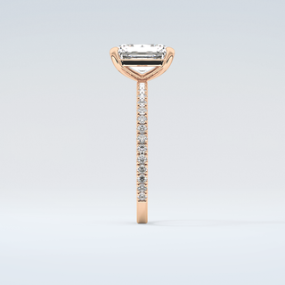 2.0 CT Radiant Cut Pave Moissanite Engagement Ring 11