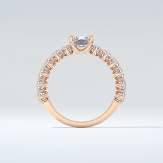 2.0 CT Radiant Cut Pave Moissanite Engagement Ring 8