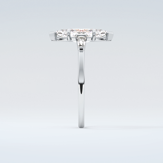 2.0 CT Marquise Cut Three Stone Moissanite Engagement Ring 17