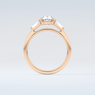 2.0 CT Oval Cut Three Stone Moissanite Engagement Ring 8