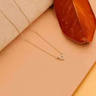 1.0 CT Round Bezel Solitaire Lab Grown Diamond Necklace