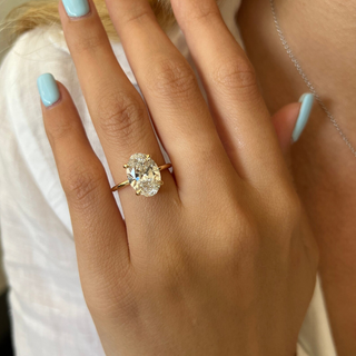 Round Halo, Pave & Split Shank Engagement Ring – 1.93 CT Lab Grown Diamond