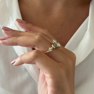 Round Halo, Pave & Split Shank Engagement Ring – 1.93 CT Lab Grown Diamond