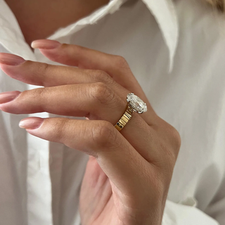 Round Halo, Pave & Split Shank Engagement Ring – 1.93 CT Lab Grown Diamond