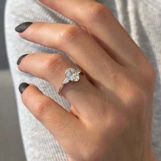 Round Halo, Pave & Split Shank Engagement Ring – 1.93 CT Lab Grown Diamond