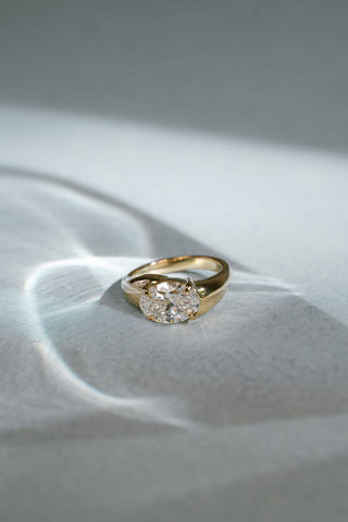 2 CT Round Three Stones Lab Grown Diamond Engagement Ring