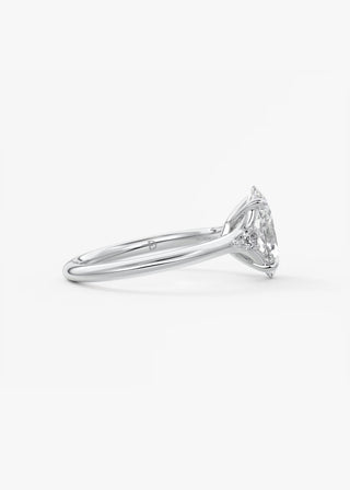 Oval Three Stone Lab Grown Diamond Engagement Ring
