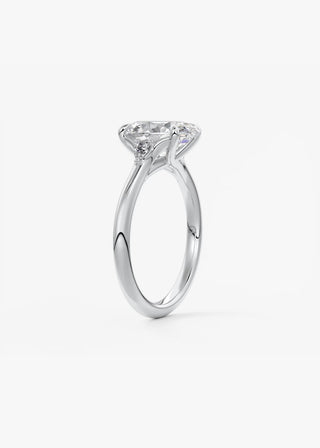 Oval Three Stone Lab Grown Diamond Engagement Ring