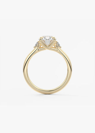 Oval Three Stone Lab Grown Diamond Engagement Ring