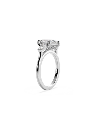 2 CT Round Three Stones Lab Grown Diamond Engagement Ring