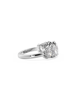 2 CT Round Three Stones Lab Grown Diamond Engagement Ring