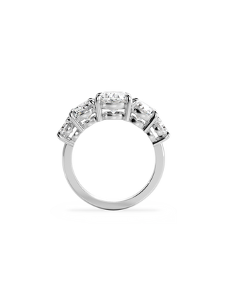 2 CT Round Three Stones Lab Grown Diamond Engagement Ring
