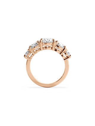 2 CT Round Three Stones Lab Grown Diamond Engagement Ring