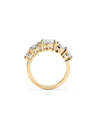 2 CT Round Three Stones Lab Grown Diamond Engagement Ring