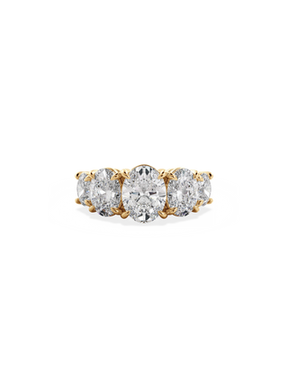 2 CT Round Three Stones Lab Grown Diamond Engagement Ring