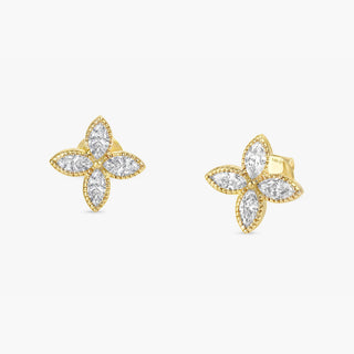 1.0 CT Round Bezel Solitaire Lab Grown Diamond Earrings
