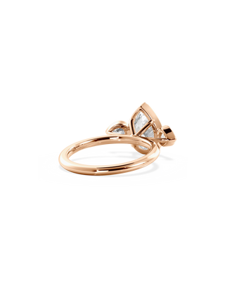 2 CT Round Three Stones Lab Grown Diamond Engagement Ring