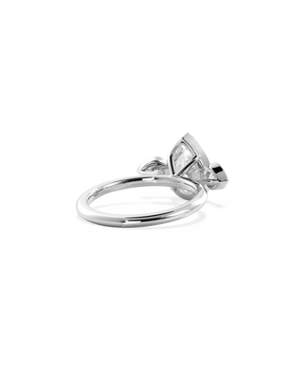 2 CT Round Three Stones Lab Grown Diamond Engagement Ring