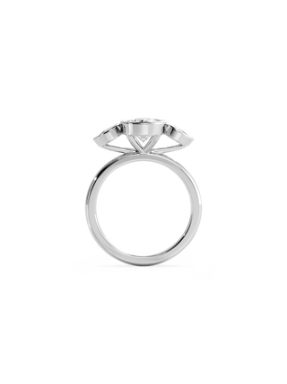 2 CT Round Three Stones Lab Grown Diamond Engagement Ring