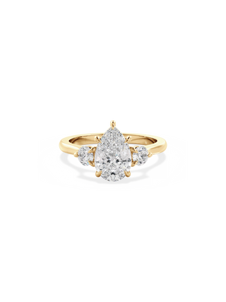2 CT Round Three Stones Lab Grown Diamond Engagement Ring