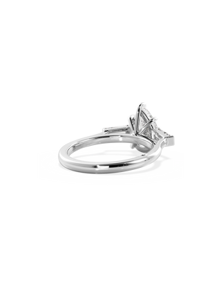 2 CT Round Three Stones Lab Grown Diamond Engagement Ring