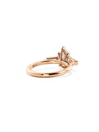 2 CT Round Three Stones Lab Grown Diamond Engagement Ring
