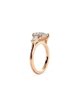 2 CT Round Three Stones Lab Grown Diamond Engagement Ring
