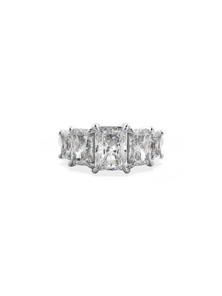 2 CT Round Three Stones Lab Grown Diamond Engagement Ring