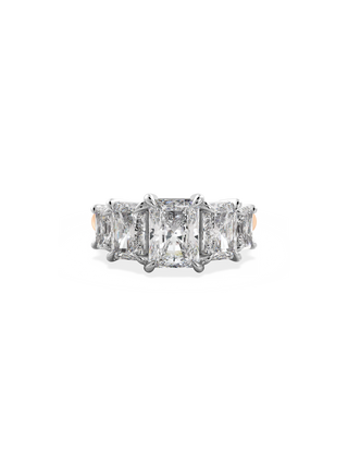 2 CT Round Three Stones Lab Grown Diamond Engagement Ring