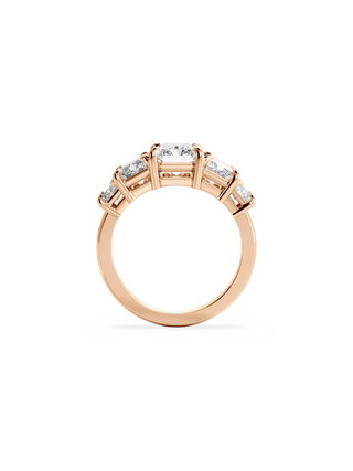2 CT Round Three Stones Lab Grown Diamond Engagement Ring