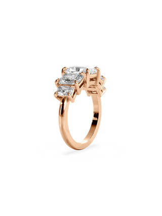 2 CT Round Three Stones Lab Grown Diamond Engagement Ring