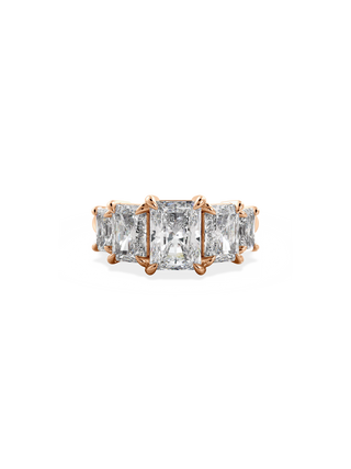 2 CT Round Three Stones Lab Grown Diamond Engagement Ring