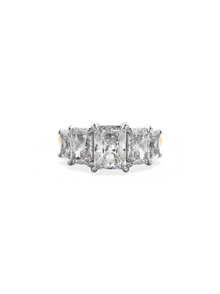 2 CT Round Three Stones Lab Grown Diamond Engagement Ring