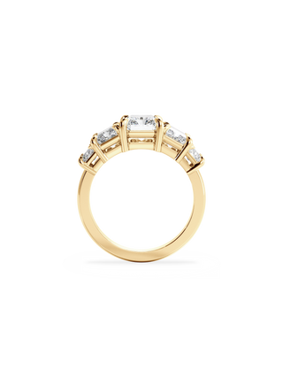 2 CT Round Three Stones Lab Grown Diamond Engagement Ring