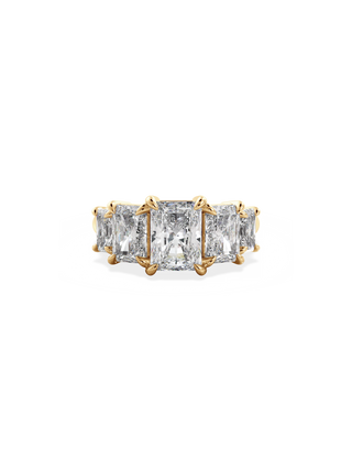2 CT Round Three Stones Lab Grown Diamond Engagement Ring