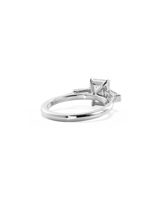 2 CT Round Three Stones Lab Grown Diamond Engagement Ring