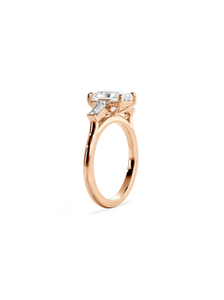 2 CT Round Three Stones Lab Grown Diamond Engagement Ring