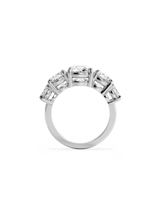 2 CT Round Three Stones Lab Grown Diamond Engagement Ring