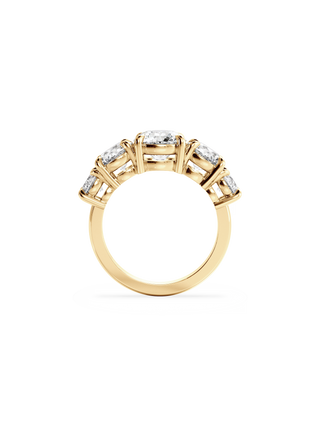 2 CT Round Three Stones Lab Grown Diamond Engagement Ring