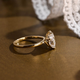 2 CT Round Three Stones Lab Grown Diamond Engagement Ring